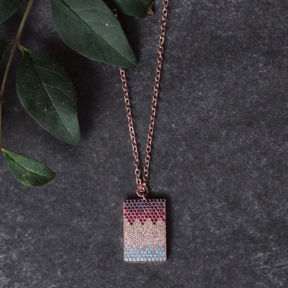 CZ micropave necklace
